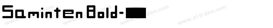 Saminten Bold字体转换
